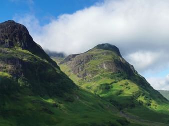The Glen Coe Valley in the Scottish Highlands