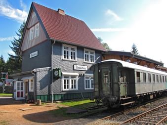 Beautiful railway station along the Rennsteig