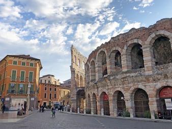 Arena in Verona during the hiking trip in Italy
