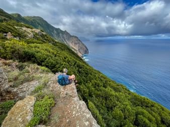 Beautiful coastal path view