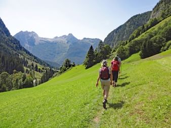 Hikers in the Chiemgauer Alps