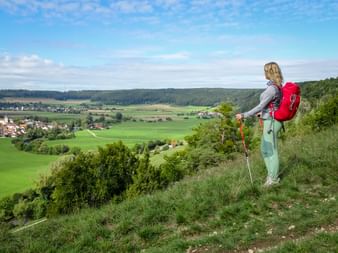 View from the Panoramaweg in the Altmühltal View from the Panoramaweg in the Altmühltal