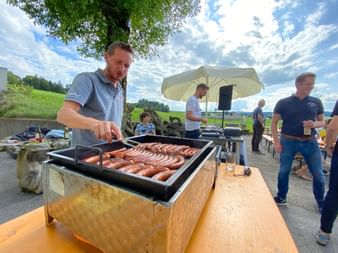 Barbecue party with head chef Christian