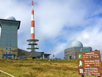 The transmitter of the Brocken, a spectacular view