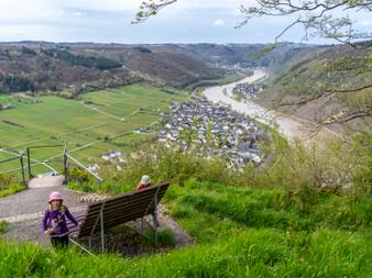 Rastplatz mit Aussicht auf die Mosel