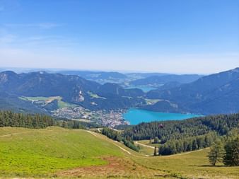 View of the lake from the Zwölferhorn