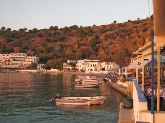 The port of Loutro in the early morning