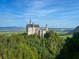 Blick von der Marienbrücke auf Schloss Neuschwanstein