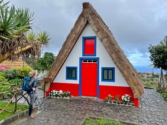 Traditionelle Häuser von Santana auf Madeira