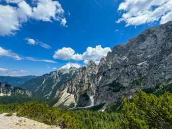 Mountain range in the Julian Alps