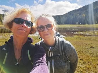 Hikers on the Zugspitze