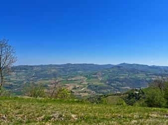 Panorama der Langhe in Cravanzana
