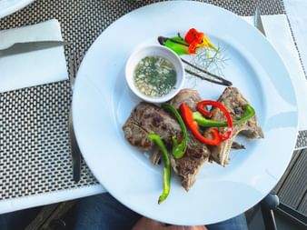 Traditionelles Fleischgericht auf Madeira