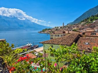 Blick auf limone Seedächer