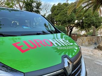 Eurohike shuttle bus on the Balearic Island of Mallorca