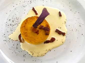 Typical dish with polenta