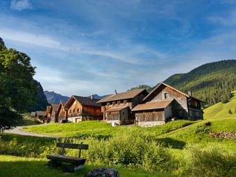 Hut village in Liechtenstein
