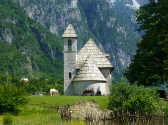 Albanian church in the Alps