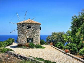 Eine Windmühle auf Zakynthos