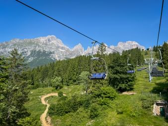 Seilbahn hoch zum Mendelpass