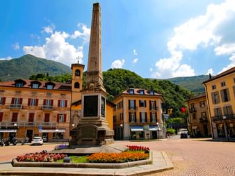 Independence square in Bellinzona
