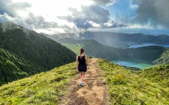 Hiker with a fantastic view