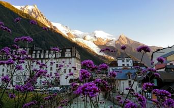 de schöne Gemeinde "Chamonix" in Frankreich