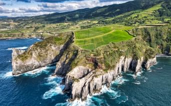 Breathtaking cliff in the Azores