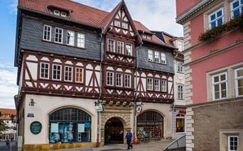 View of the Ratsapotheke in Eisenach