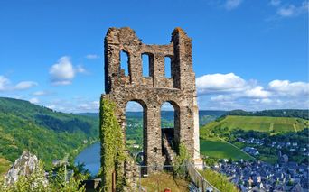 View of the Traben Trarbach ruins