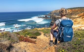 Hiking rest on the coast of the Rota Vicentina