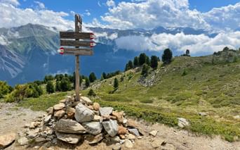 Wunderschönes Bergpanorama auf der Haideralm