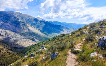 Albaniens Bergpanorama
