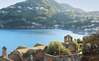 wonderful view of the coast on the Gulf of Naples