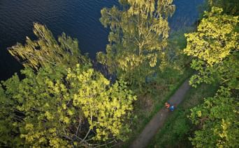 Panoramareicher Waldweg am Gotaleden