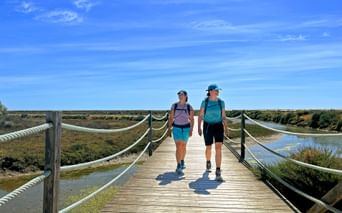 Wanderinnen auf dem Weg zum nächsten Etappenziel