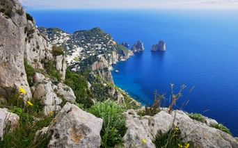 View of the “Faraglioni” archipelago