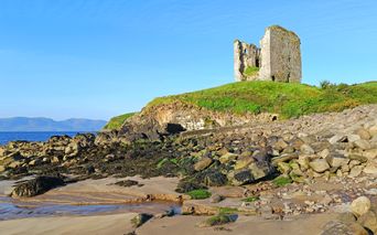 Castle ruin by the sea