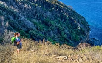 Wandern mit Meeresblick