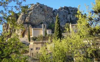 Village at the foot of the Dentelles de Montmirail