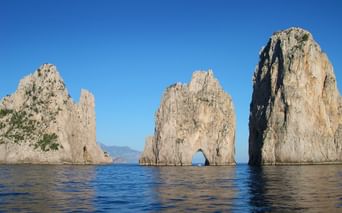 The “Faragoni Rocks” on the Gulf of Naples