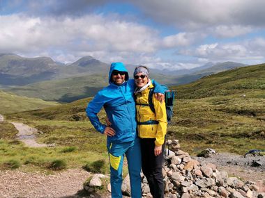 Claudia Wallner on the West Highland Way in Scotland
