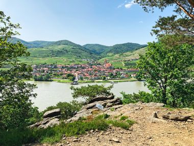Blick Rossatz über die Donau