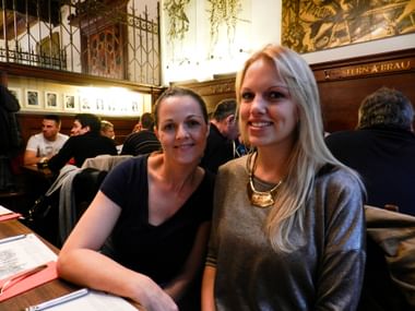 Isabella and Michaela company outing Constance 2014