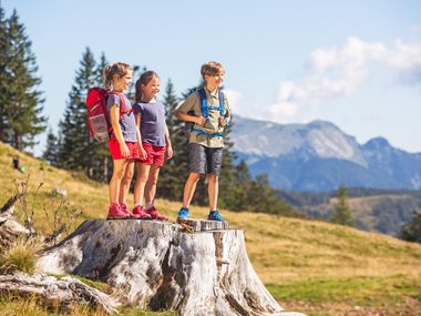 Kinder auf der Genneralm