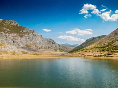 The Lago de Isoba in Leon in Spain The Lago de Isoba in Leon in Spain