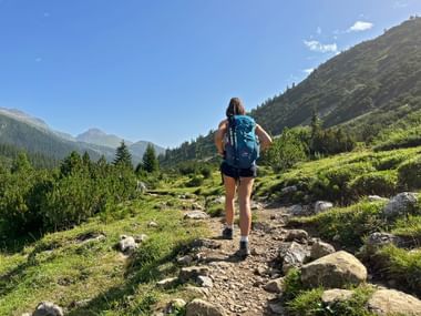 Wanderin am Lechweg