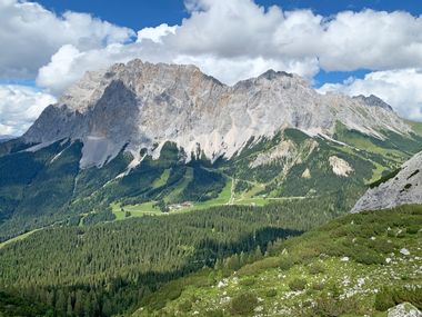 View of the Zugspitze, hiking paradise