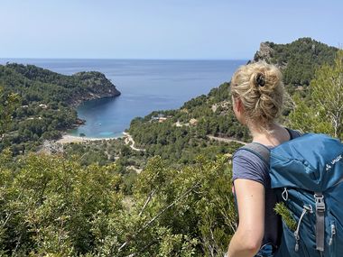 Blick auf die Küste beim Wandern auf Mallorca