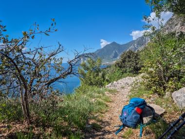 Aussichtspunkt am Sentiero del Sole am Gardasee